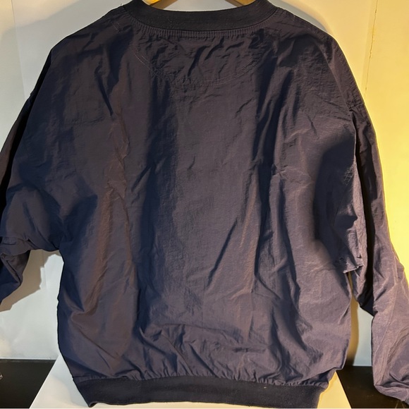 Vintage Blue Crewneck windbreaker! men’s LARGE size lightweight jacket - Picture 4 of 6